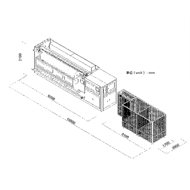 Linha de produção automática de molas ensacadas de alta velocidade LR-PS-LINE-BOX