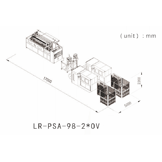 Máquina de montagem de molas ensacadas de alta velocidade totalmente automática LR-PSA-98P